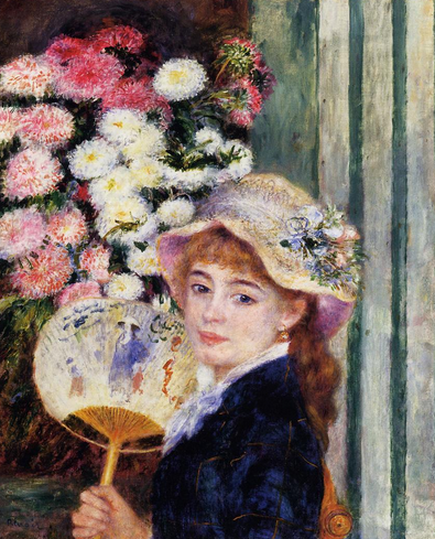 girl with fan renoir