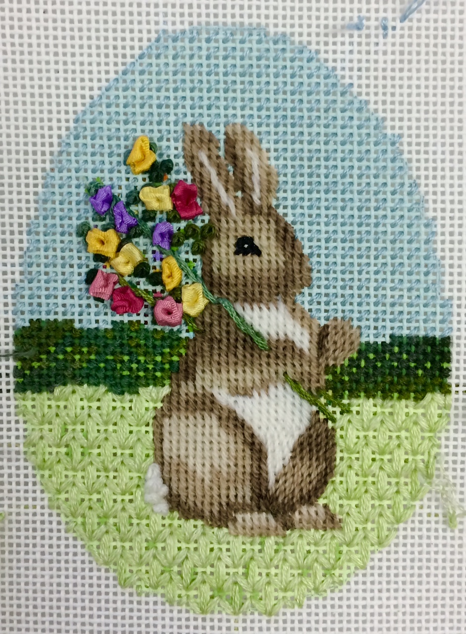 bunny with flowers 2016